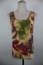 BYBLOS MARE MAGLIA CANOTTA TOP DONNA TG. M WOMAN CASUAL VINTAGE T-SHIRT LOGO