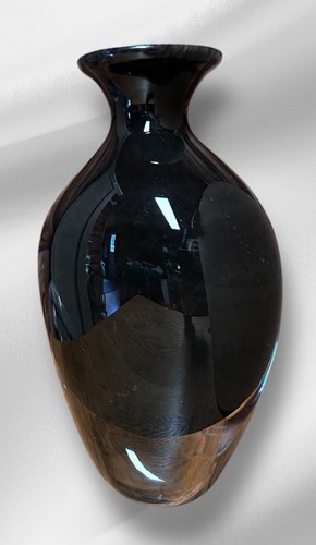 Vaso vetro nero con - vaso,