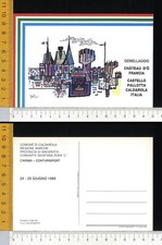 16009] MACERATA  CALDAROLA - GEMELLAGGIO CON CHATEAU D'O' - ILL. TULLI WLADIMIRO