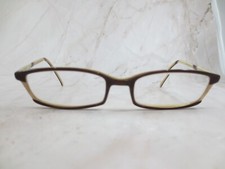 Norma Kamali Eyeglasses Frame Women's Brown Plastic Square Full Rim 50-17