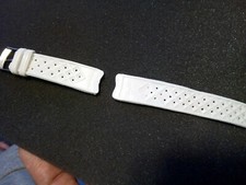 18 MM VINTAGE WATCH DIVER SUB STRAP BAND TROPICAL WHITE SUMMER 