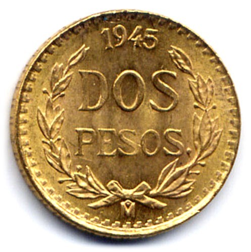 Mexico pesos 1945 - mexico, dos