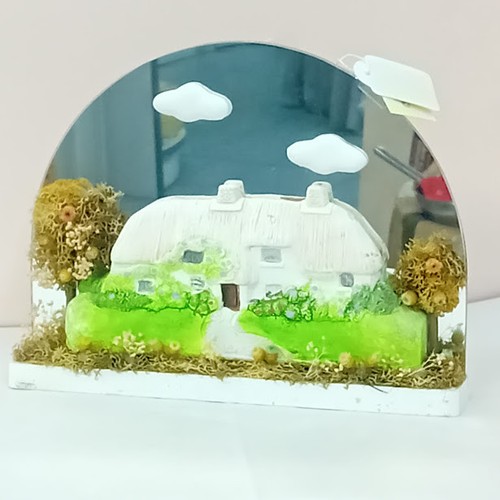 Diorama cottage gesso - diorama, h18cm