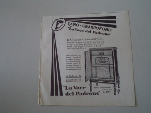 Advertising pubblicità 1930 - pubblicità,
