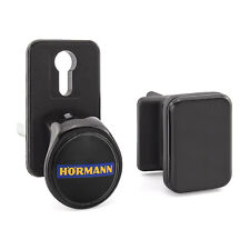 ✓ Set maniglie esterne Hörmann, plastica nera porte sezionali BR 30