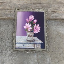 Piccolo dipinto olio FIORI con