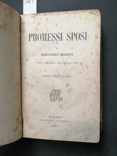 Promessi sposi alessandro - i, di