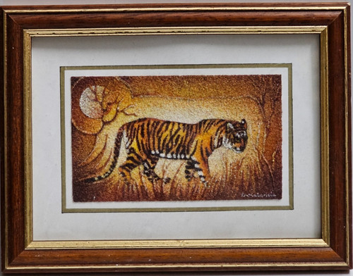 Quadro tigre dipinto - -,