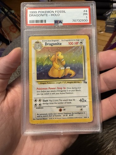 Dragonite fossil holo psa - 4/62,