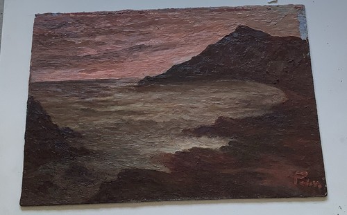 Quadro olio tavola - quadro,