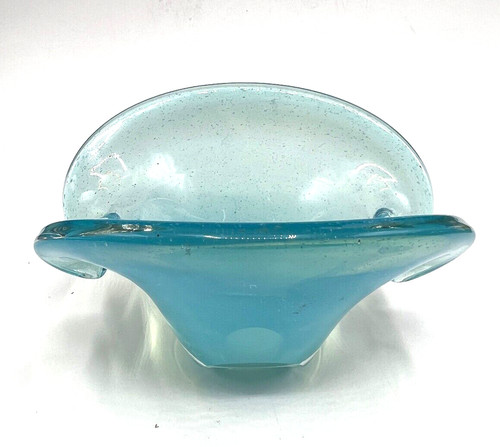 Vaso ciotola vetro soffiato