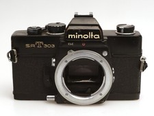 Fotocamera reflex Minolta SRT303 corpo/corpo nero #3042136 - difettosa -