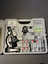 Microscopio giocattolo in metallo ingrandimento da 100x a 1.200x, 10+