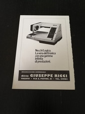 1984 NECCHI LOGICA MACCHINA DA CUCIRE EPOCA VINTAGE AD PUBBLICITA