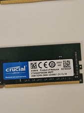 Memoria 8 GB Ram Crucial DDR4 2666Mhz (2x4GB)