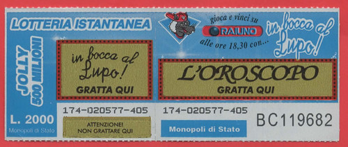 Gratta vinci lotteria - gratta,
