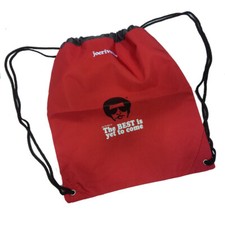 JOE RIVETTO Sacca zaino coulisse in cordura pesante rossa stampata 35x40,5 cm