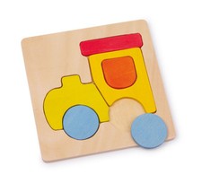 Puzzle in legno "Locomotiva" ("Treno"),  cm 14x14