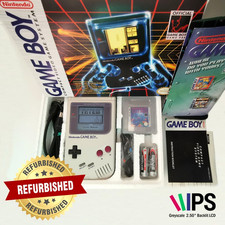 Nintendo Game Boy DMG-01 1994 Schermo IPS in scatola Tetris set completo e accessori