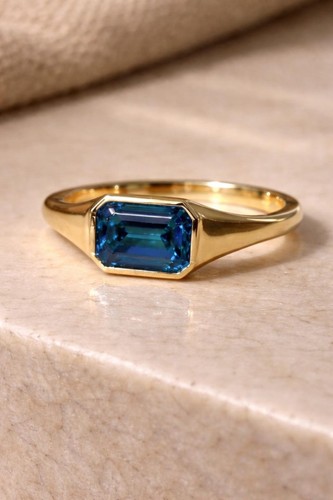 Anello zaffiro blu - anello, 1.20