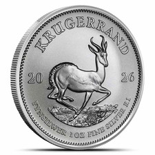 Moneta Krugerrand in argento