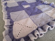 Copertina all'uncinetto, 100% cotone, morbidissima e fatta a mano, in più colori