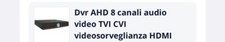 Registratore Videosorveglianza Ibrido 8 Canali - Nero