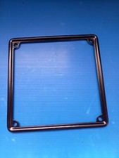 Cornice metallo porta targa NERO targhe 165x165 moto immatricolate fino 1999