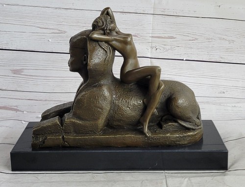 Egiziano leone con - egiziano, nude