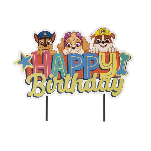 Cake topper paw patrol - cake,