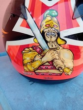 Casco Moto Airoh Vintage . Max Biaggi? Bargy Design Con Difetti