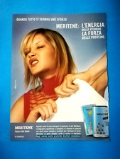 RITAGLIO DI GIORNALE PUBBLICITA' MERITENE VITAMINE DA COLLEZIONE - (141)