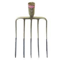 Forca forcone forche 5 denti oro da 34 cm. STYRIA