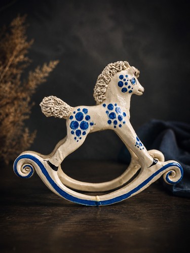 Cavallo dondolo vintage 1970 - vintage,