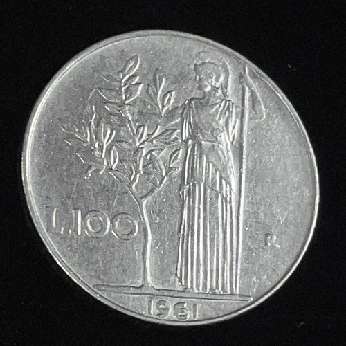 Moneta italia 100 lire - italia,