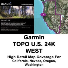 GARMIN TOPO U.S. 24K - WEST