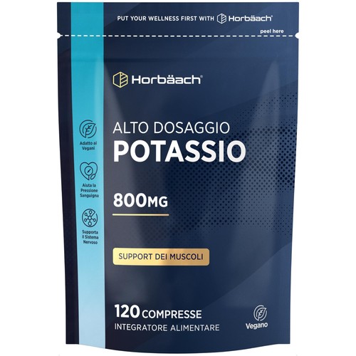 Potassio integratore 800mg 120 - integratore,