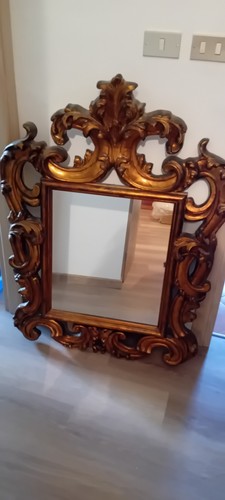 Vecchia specchiera legno - specchiera, in