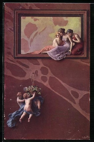 Cartolina artista domenico - cartolina,