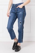 PANTALONE PANTALONI JEANS DONNA LIU JO U19119 D4327 COTONE BLU ORIGINALE PE