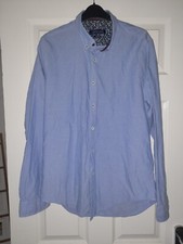 Camicia uomo Zara slim fit taglia grande blu
