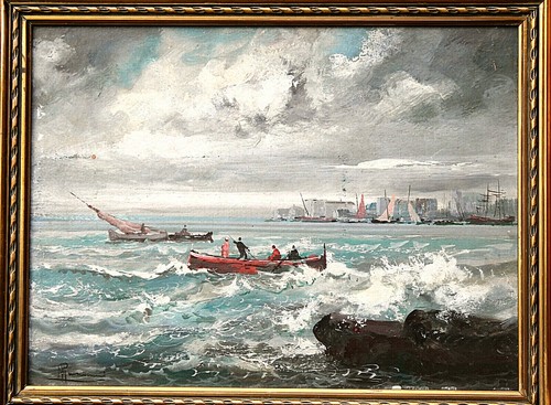 Pompeo mariani bordighera oil - pompeo,