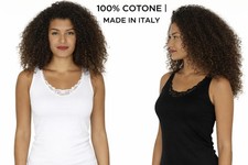 3Pezzi Canottiera Donna 100%