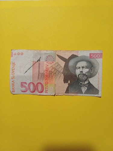 Banconota 500 banka slovenije - banconota,