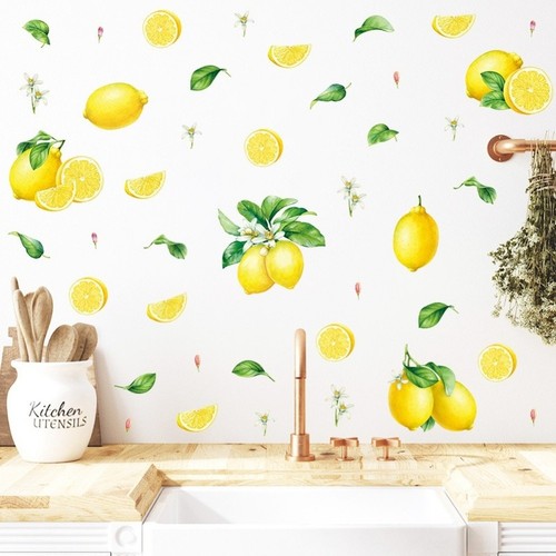 Adesivi murali pvc giallo - murali,