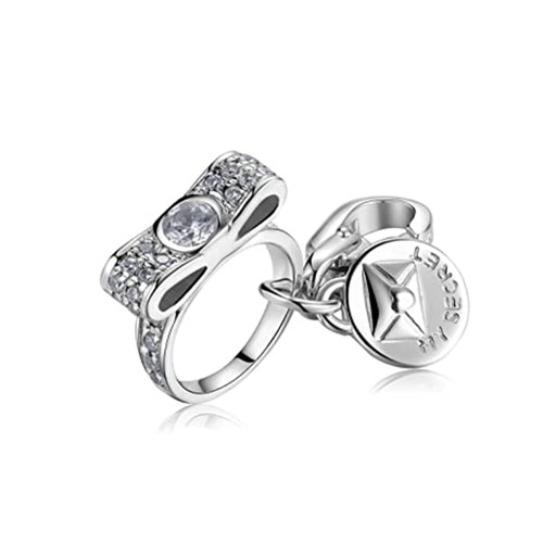 Ciondolo rosato charm anello - rosato,