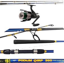 Canna Da Pesca Carpfishing Lbs 3 Mt.3,60 + Mulinello Carpa Carp Fishing