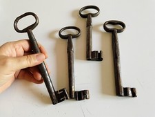 🟢 Antiche Grandi Chiavi femmine Forziere XIX Sec Provenienza PUGLIA lotto L