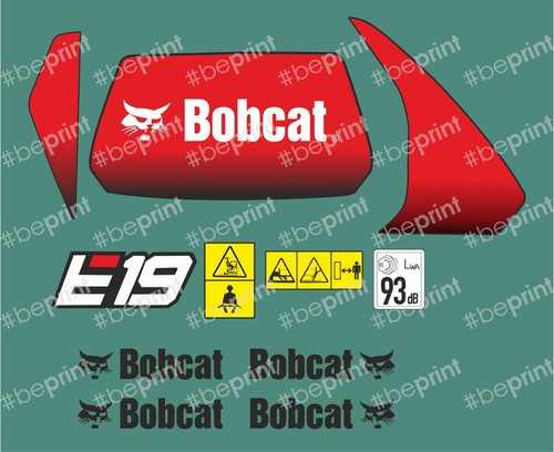 Kit adesivi bobcat e19 mini - bobcat,