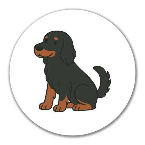 Adesivo gordon setter fumetto - gordon,